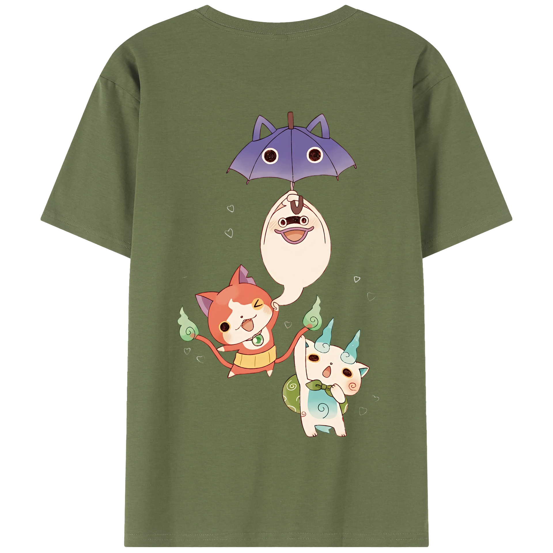 （画像用） 妖怪ウォッチ Yo-kai Watch 綿100％半袖Tシャツ（背面プリント）